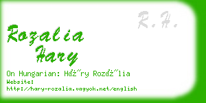 rozalia hary business card